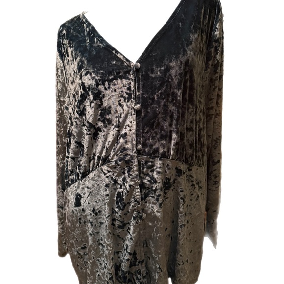 Lane Bryant Tops - Lane Bryant Blue Velvet Top